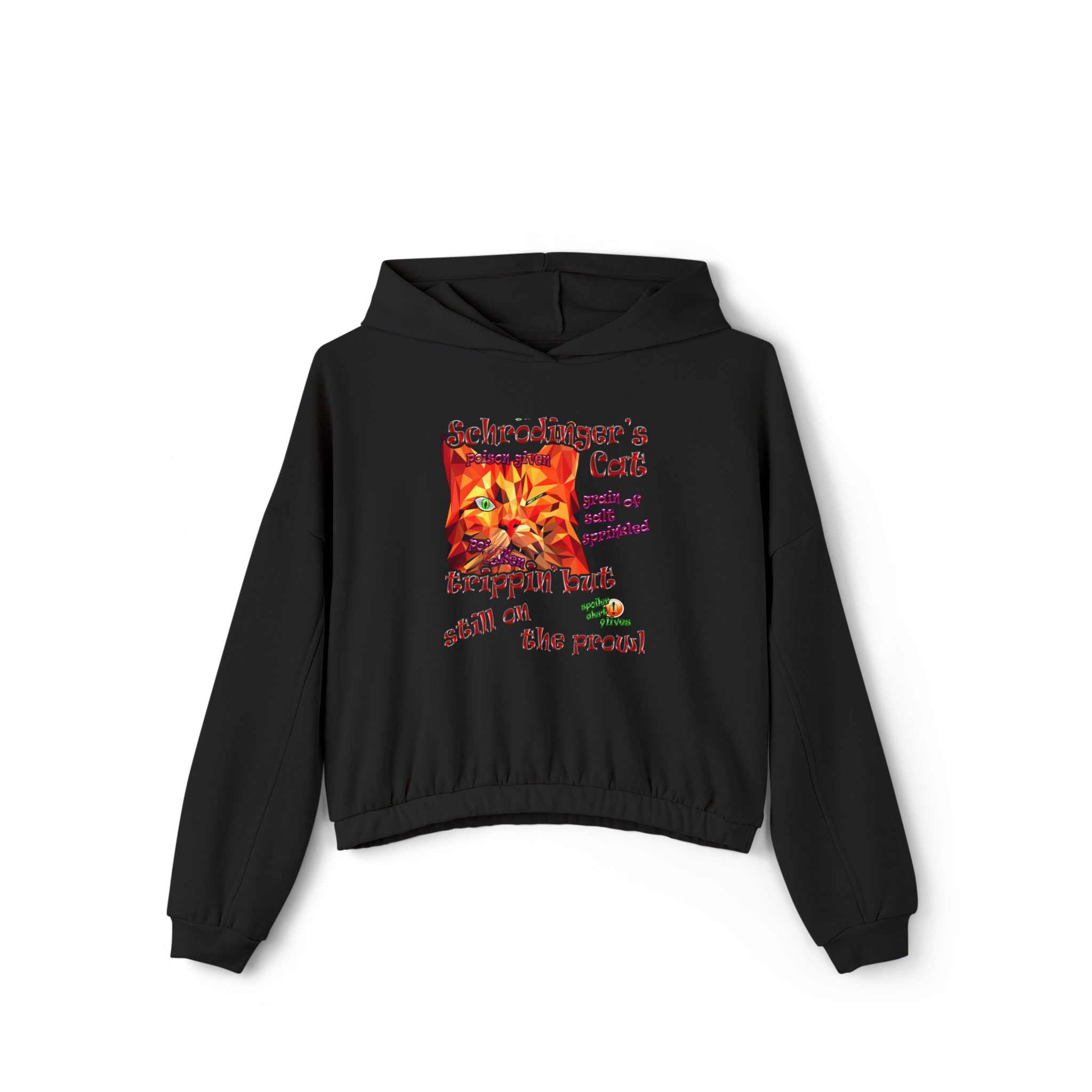 schrodinger's cat - Women's Cinched Bottom Hoodie