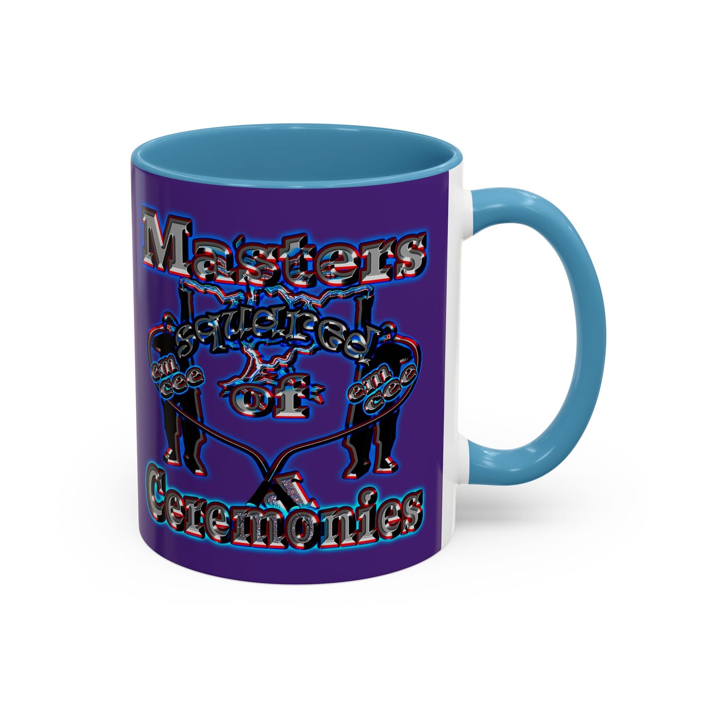 em cee squared - Accent Mug (purple)