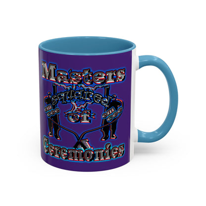 em cee squared - Accent Mug (purple)