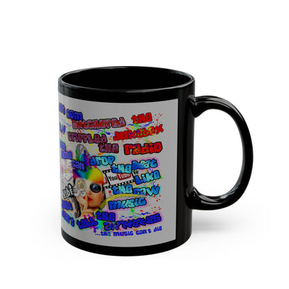 drop the beat - Black Mug (light grey)