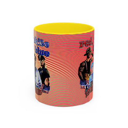 rw&b lives matter - Accent Mug (yellow-orange wave)