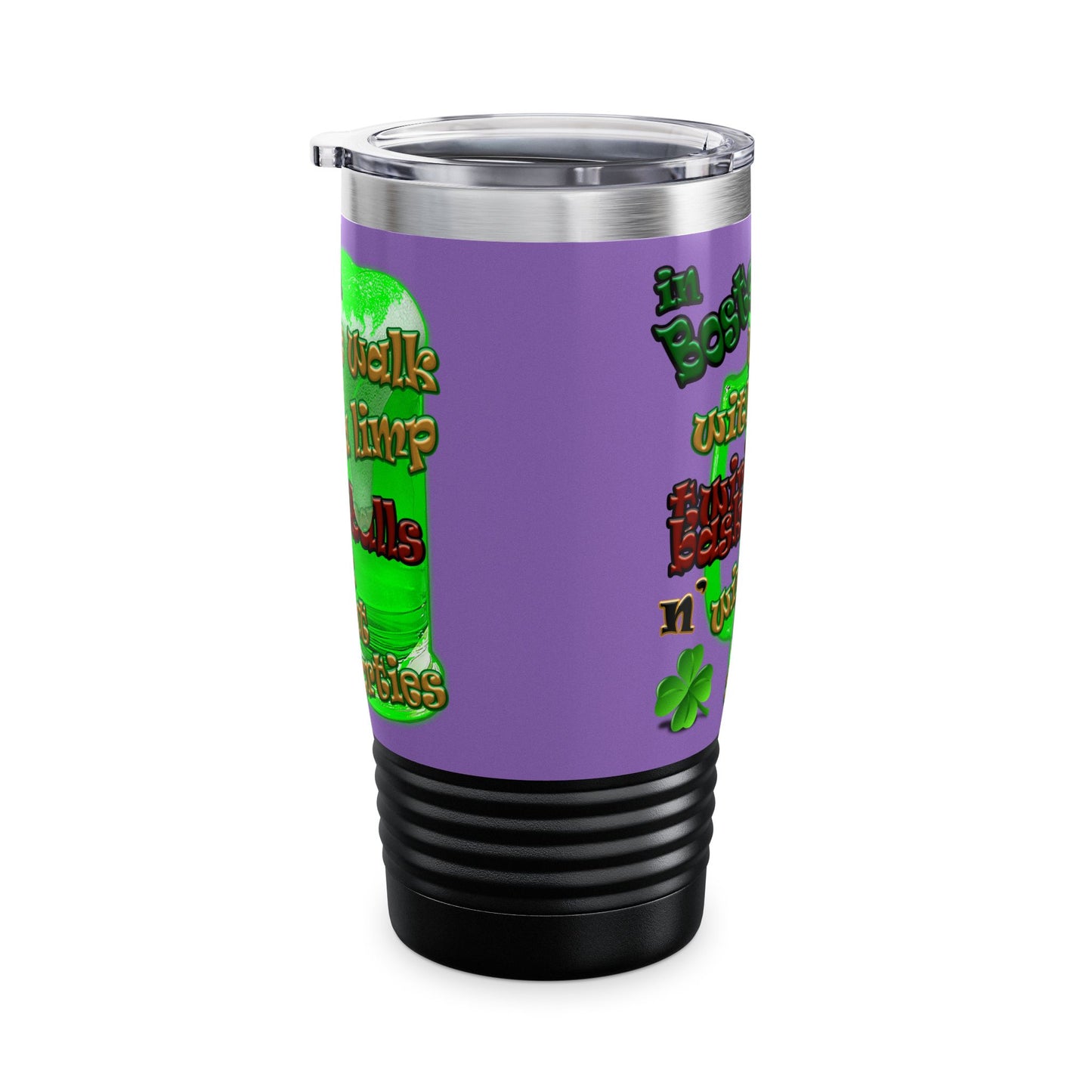 celtics logo - Ringneck Tumbler, 20oz (light purple)
