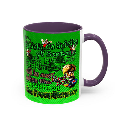 christmas spirits of boston - Accent Mug (logo green)