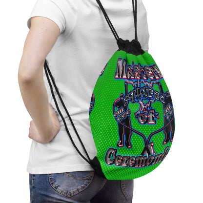 em cee squared - Drawstring Bag (logo green)