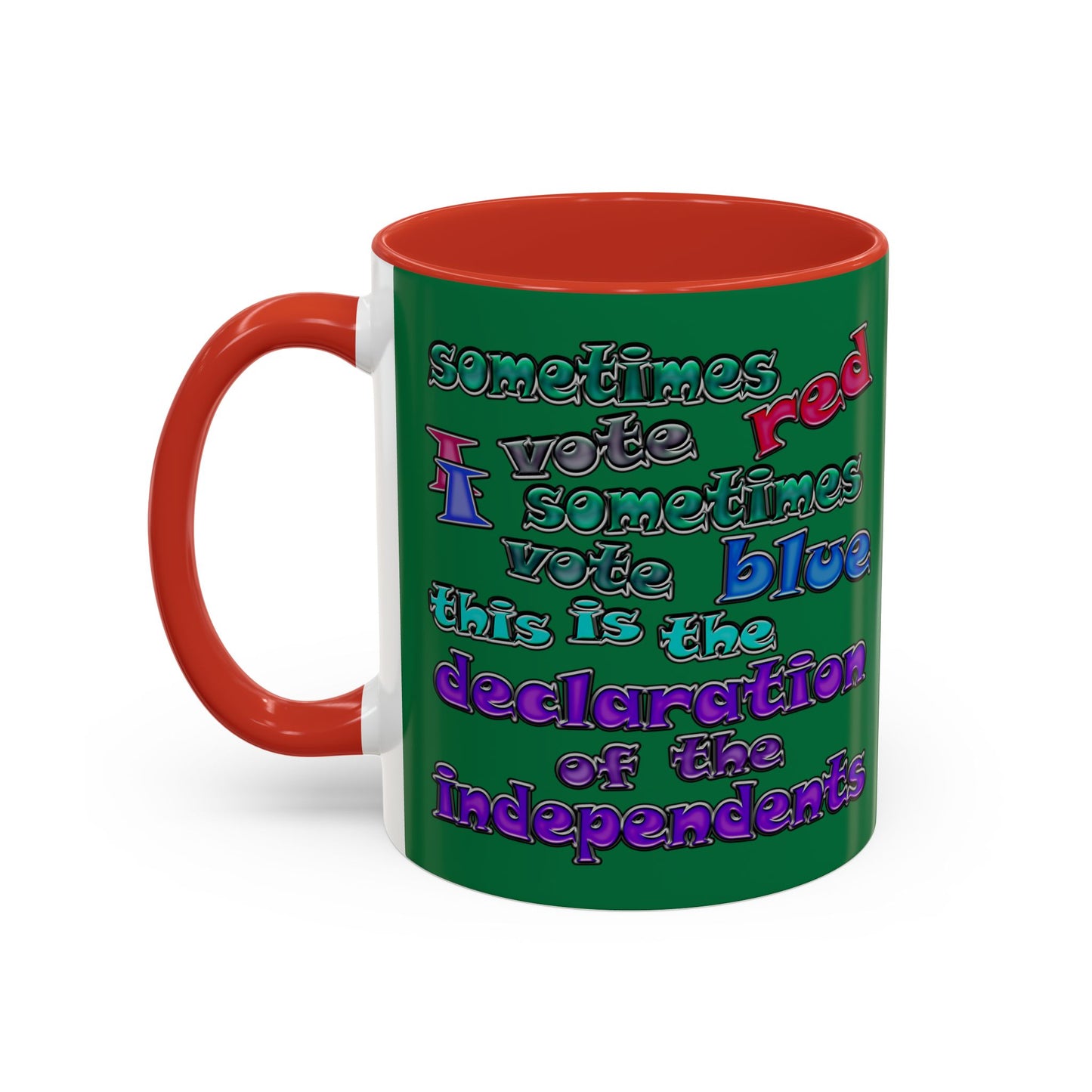 declaration of the independents - Accent Mug (dark green)