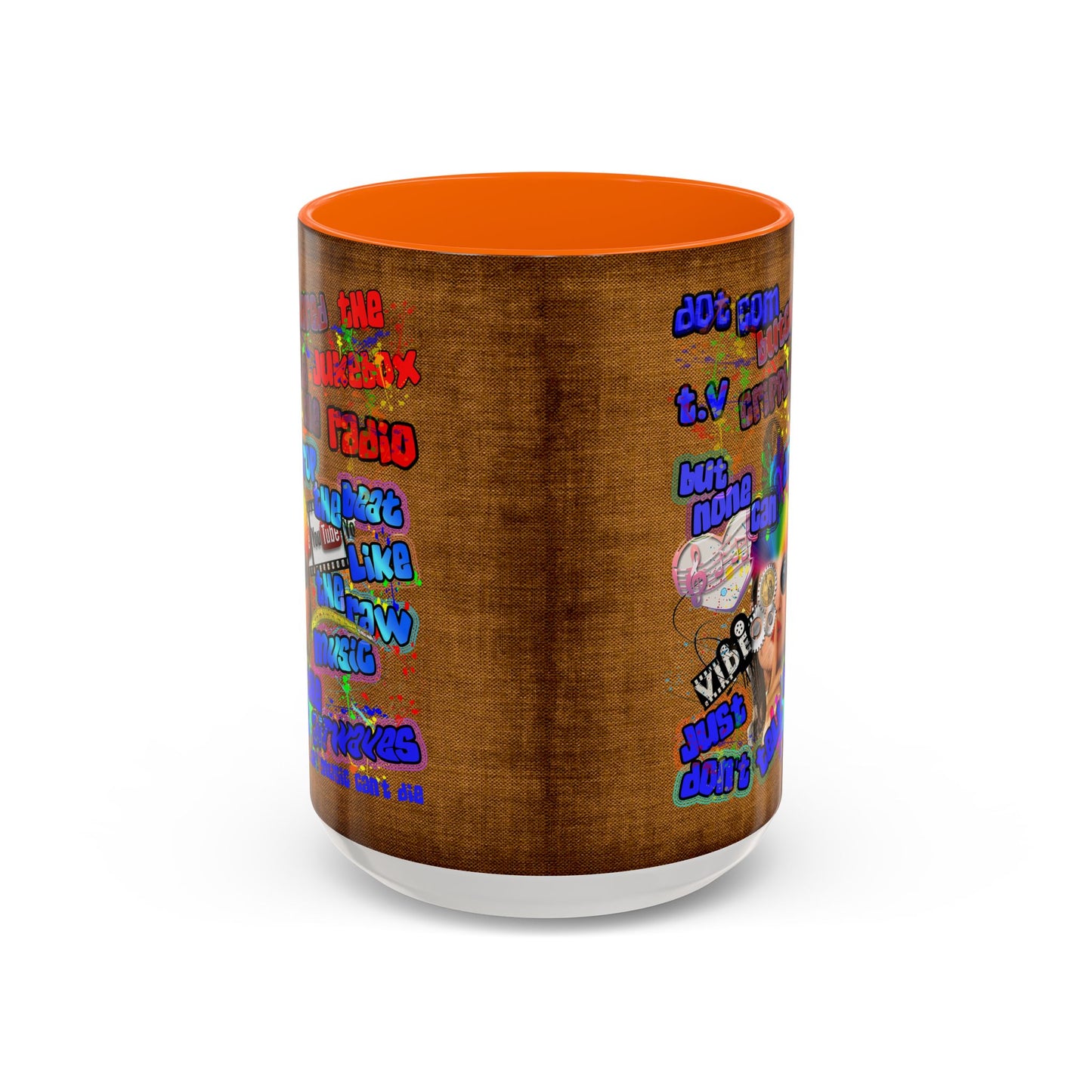 drop the beat - Accent Mug (brown papyrus)