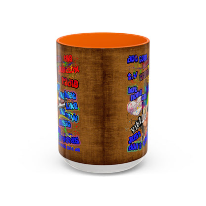 drop the beat - Accent Mug (brown papyrus)