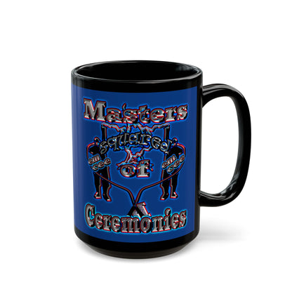 em cee squared - Black Mug (dark blue)