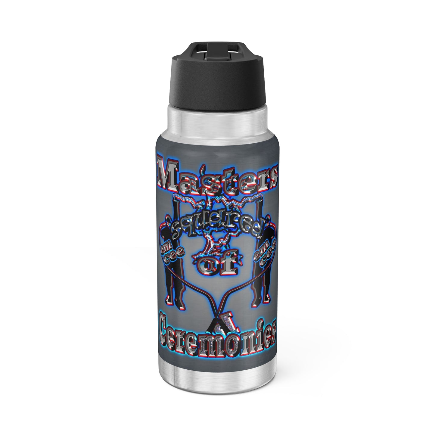 em cee squared - Gator Tumbler, 32oz (grey-light grey)