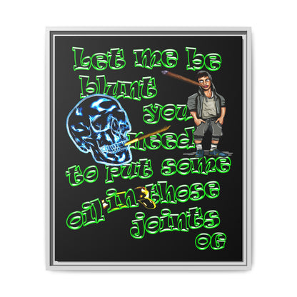 og - framed canvas art (black)