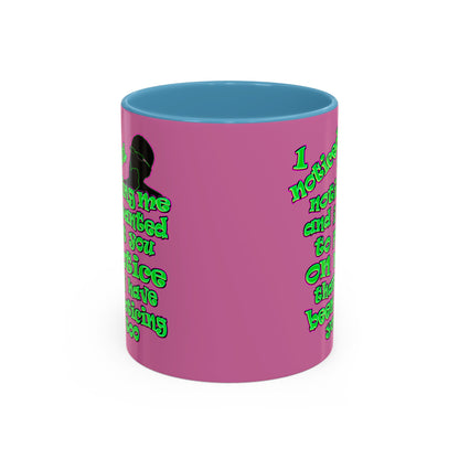 noticed you noticing - Accent Mug (light pink)