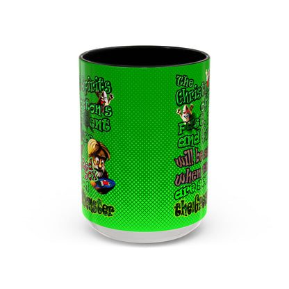 christmas spirits of boston - Accent Mug (logo green)