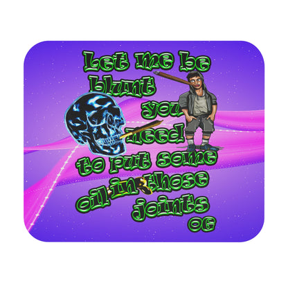 og - Mouse Pad (Rectangle) (purple-pink wave)