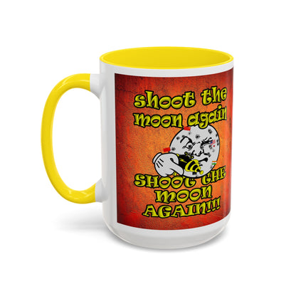 shoot the moon again - Accent Mug (burnt orange)