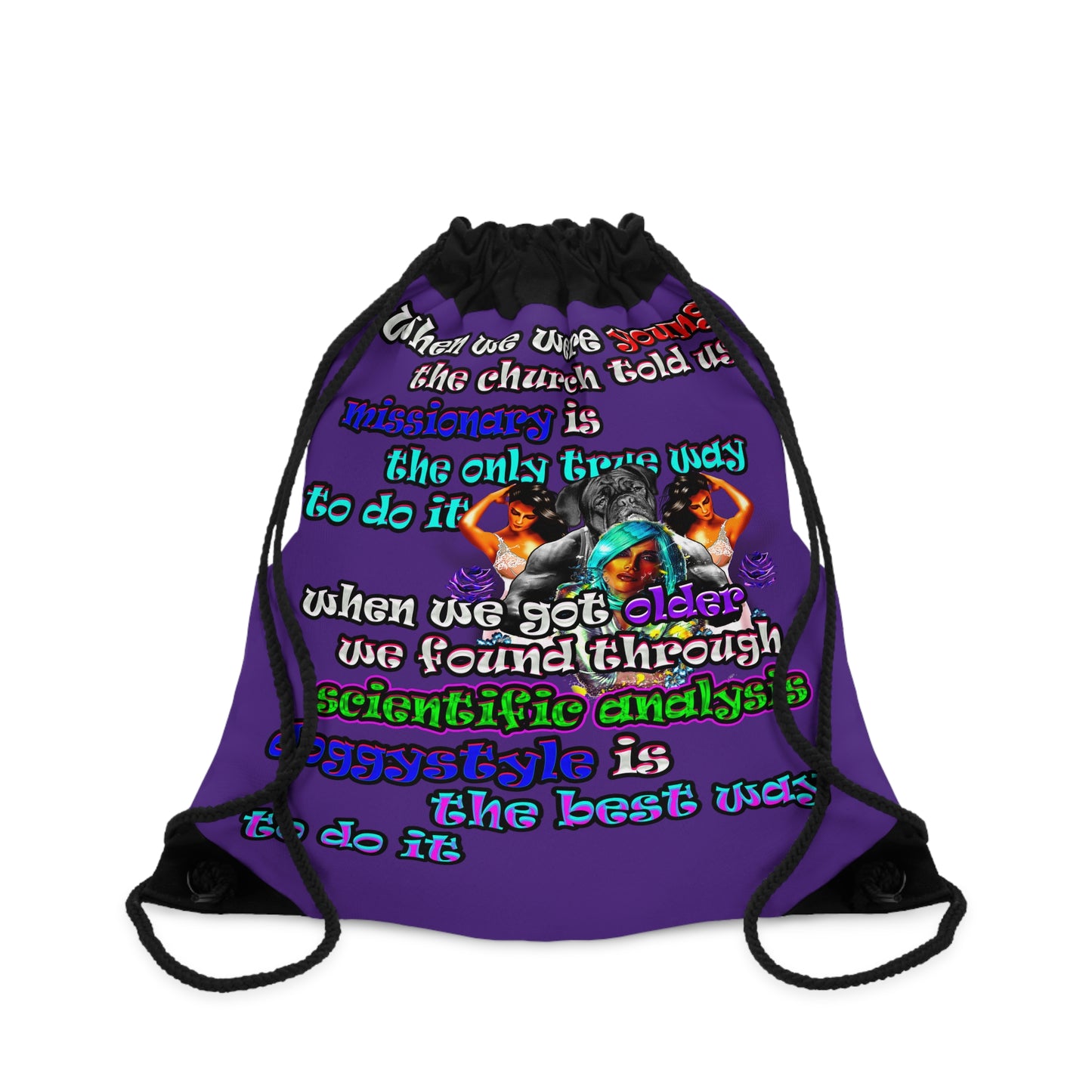 doggystyle - Drawstring Bag (purple)