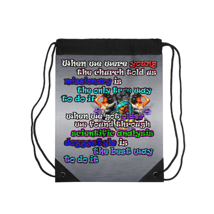 doggystyle - Drawstring Bag (brushed nickel)