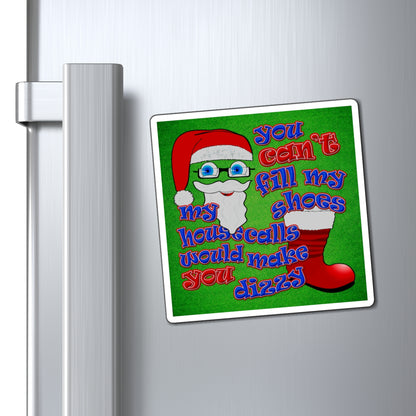 santa's shoes - Magnets - (green turf)