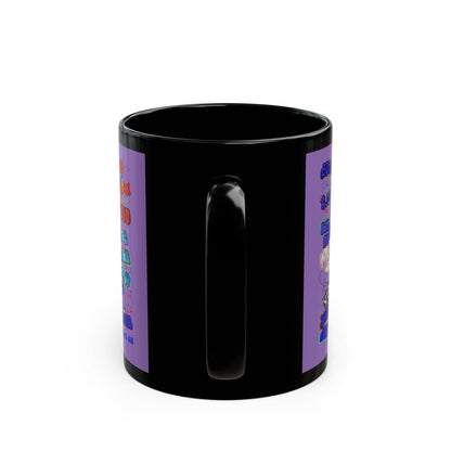 drop the beat - Black Mug (light purple)