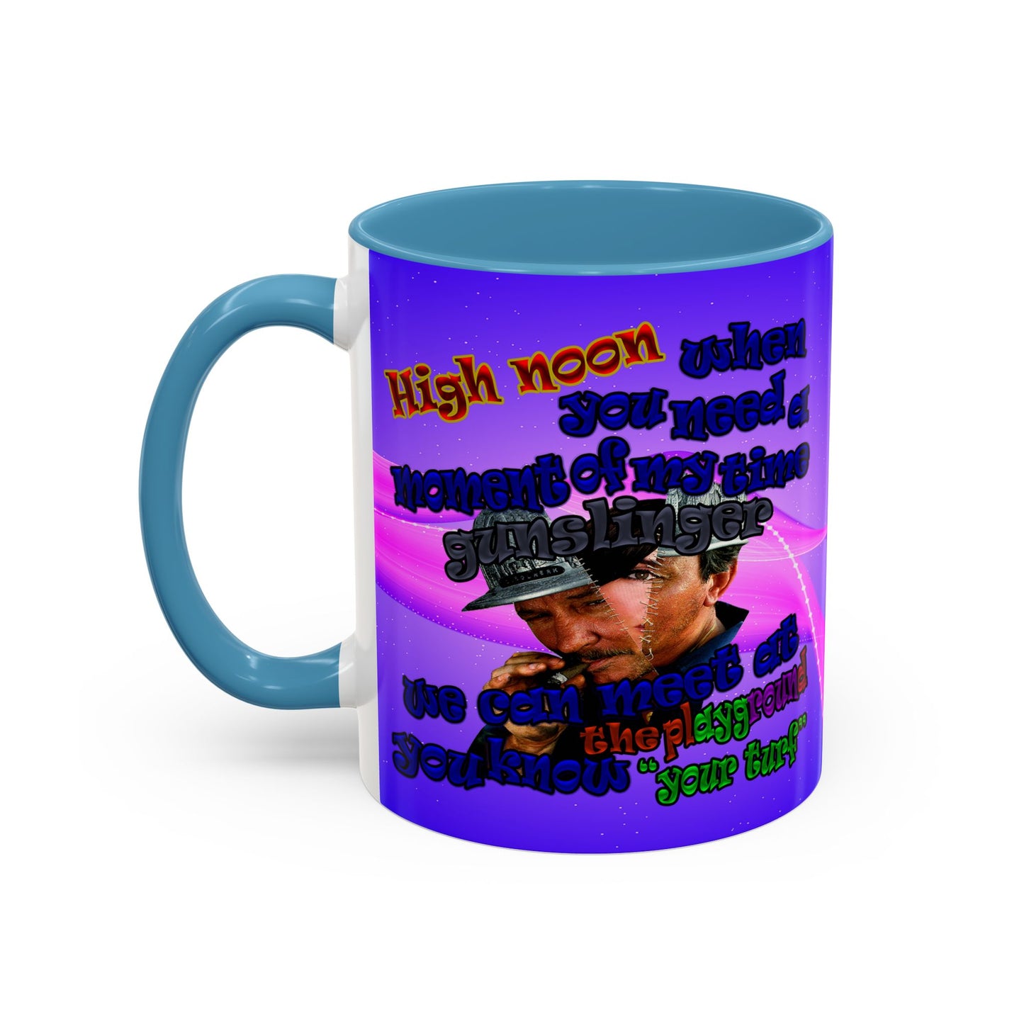 high noon - Accent Mug (purple-pink wave)