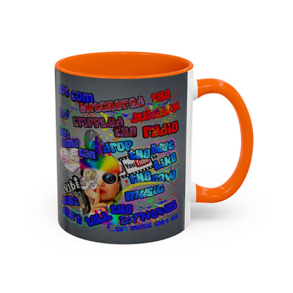 drop the beat - Accent Mug (grey-light grey)