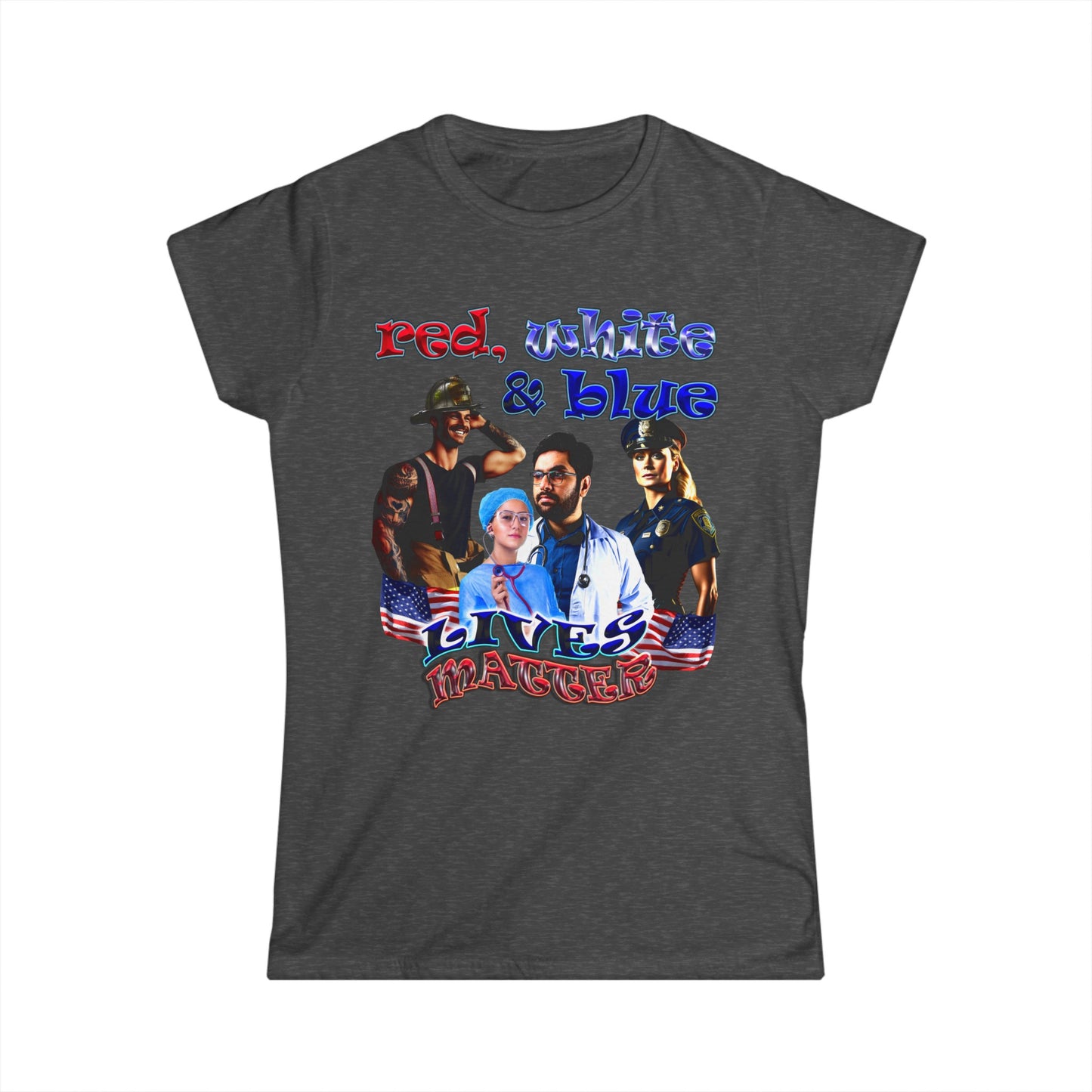 rw&b lives matter - Women's Softstyle Tee