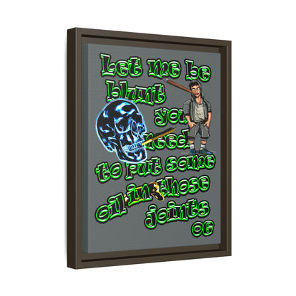 og - framed canvas art (dark grey)