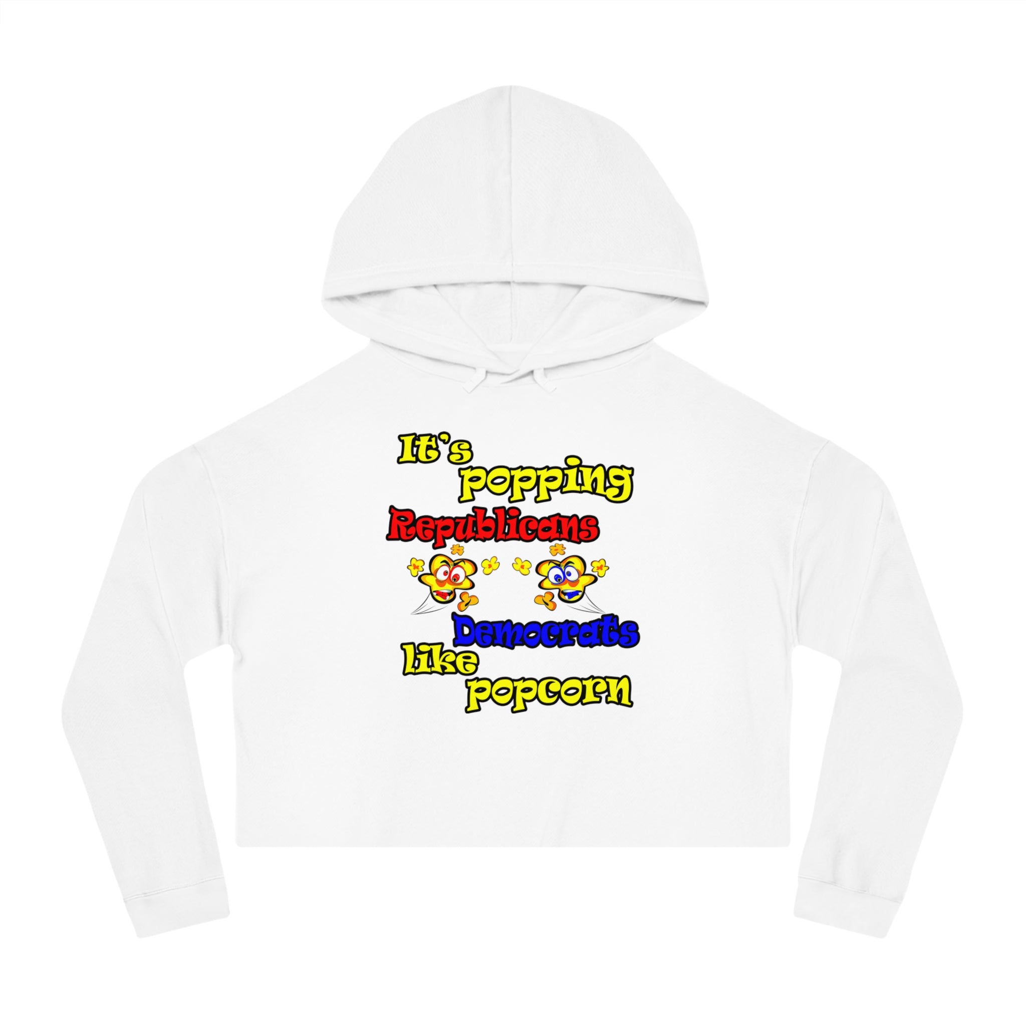 popping like popcorn - Women’s Cropped Hooded Sweatshirt