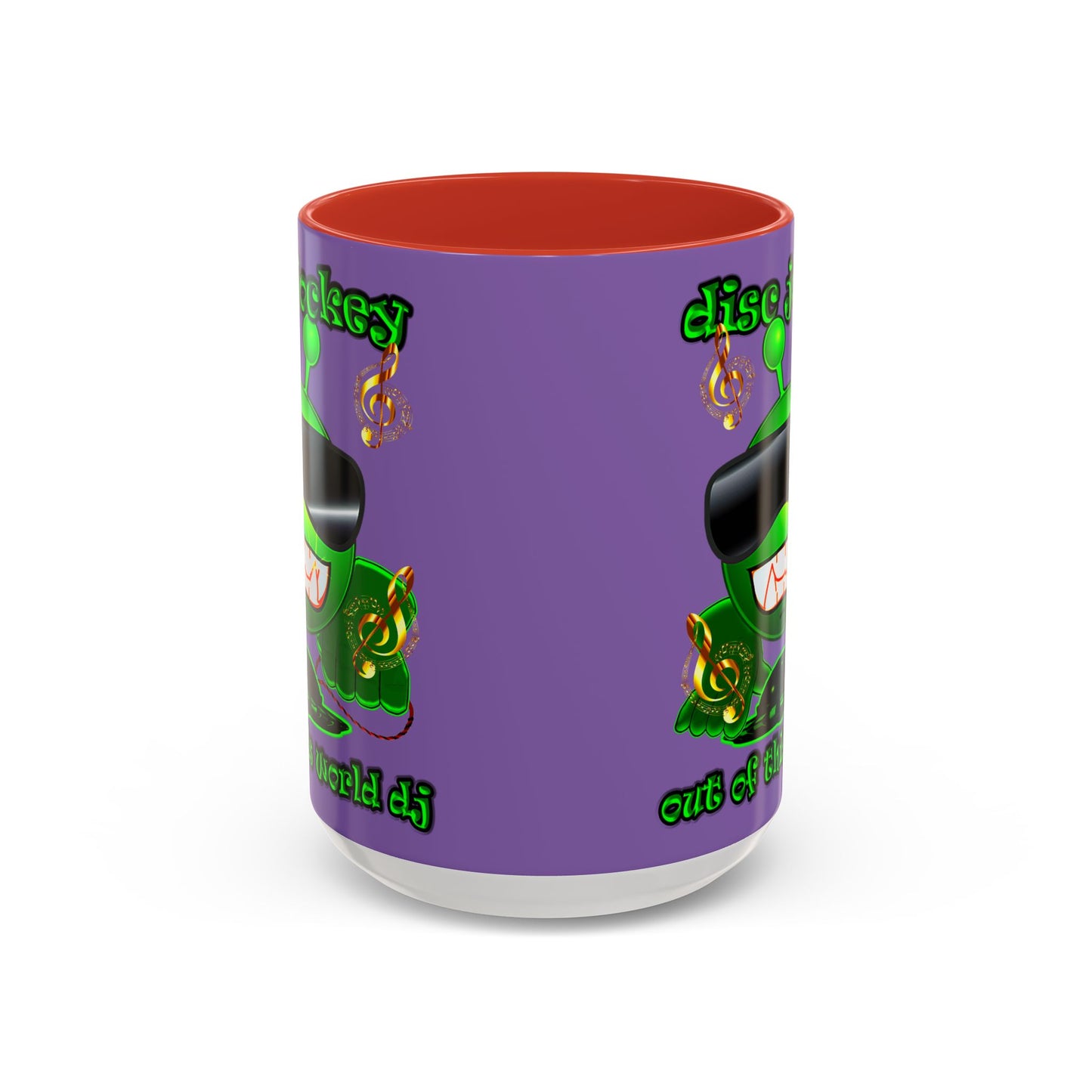 disc jockey - Accent Mug (light purple)
