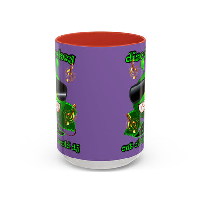 disc jockey - Accent Mug (light purple)