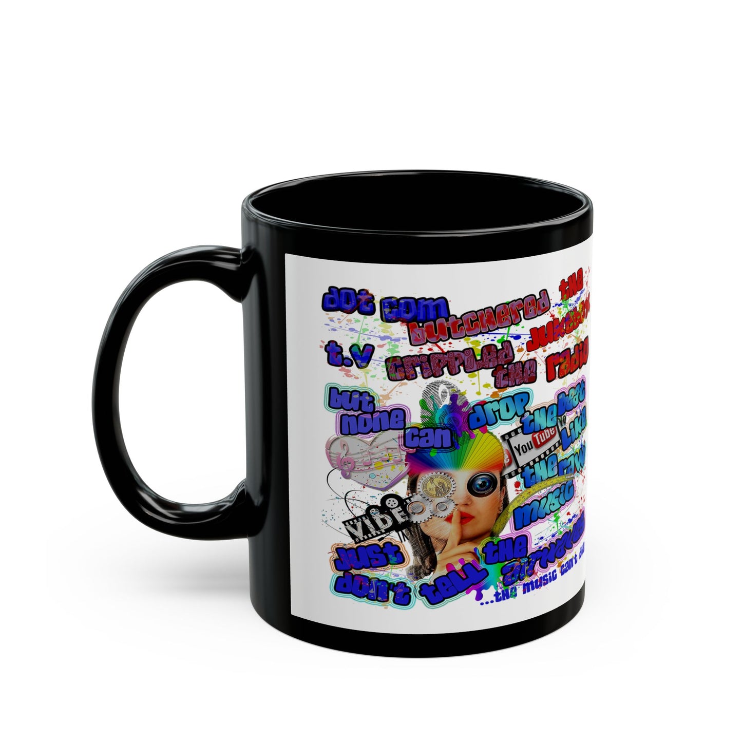 drop the beat - Black Mug (white)