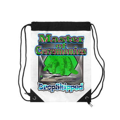 logo - Drawstring Bag (white)