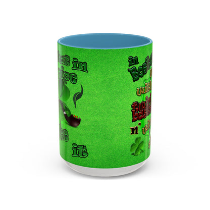 celtics logo - Accent Mug (green turf)