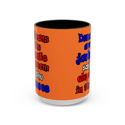 donkeys and elephants - Accent Mug (crusta)