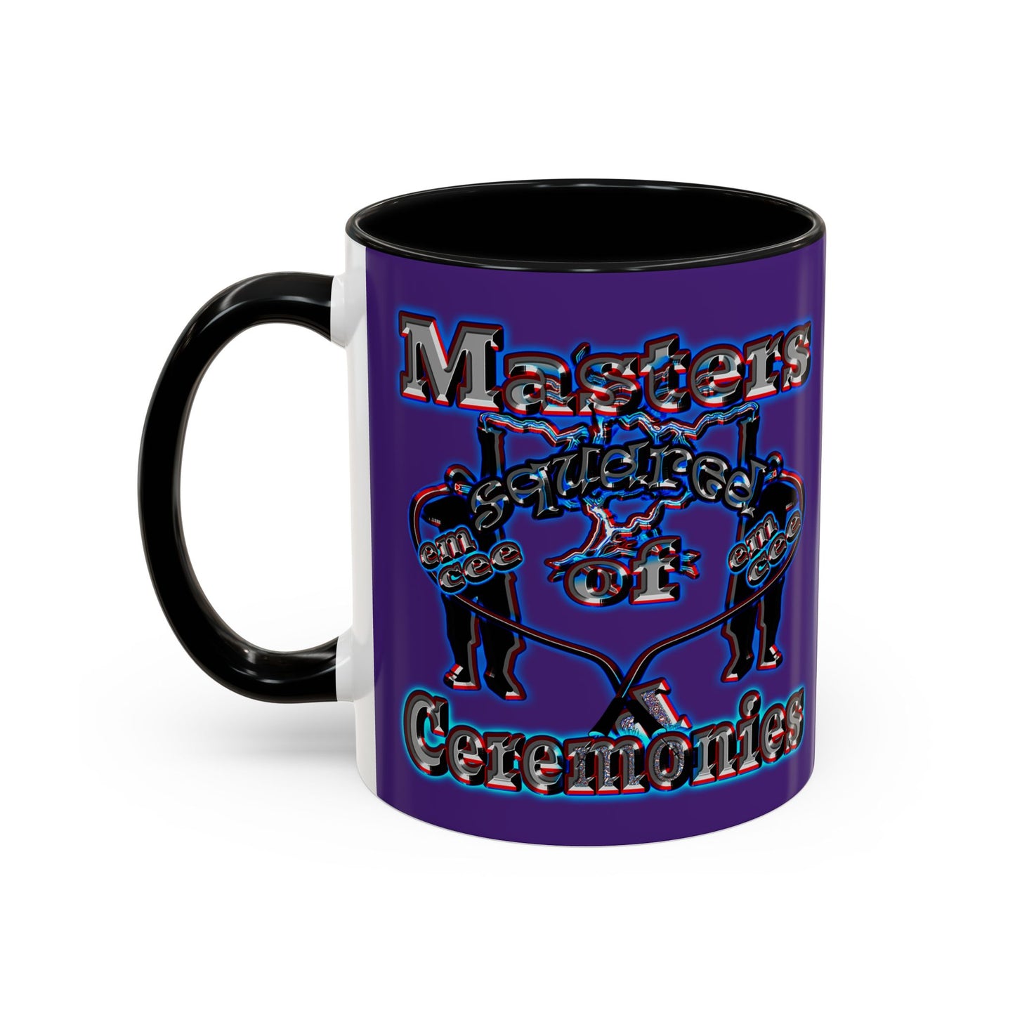 em cee squared - Accent Mug (purple)