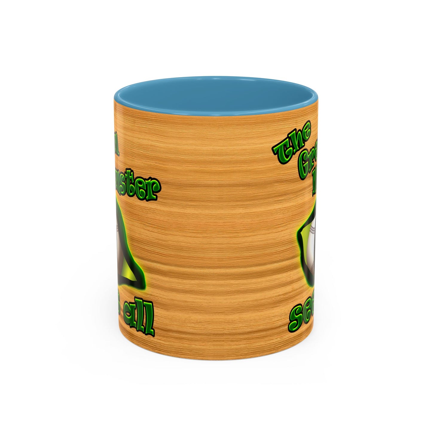 green monster - Accent Mug (butterscotch wood finish)