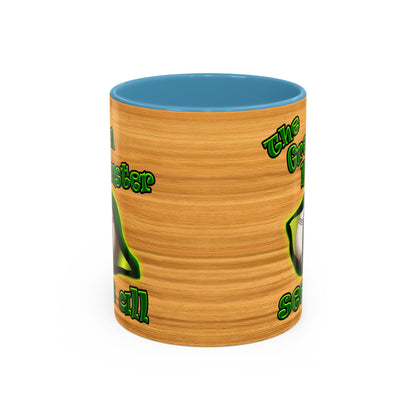 green monster - Accent Mug (butterscotch wood finish)