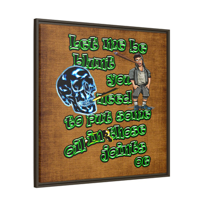 og - framed canvas art (brown papyrus)