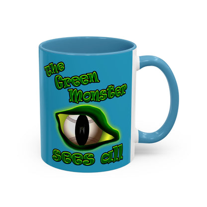 green monster - Accent Mug (turquoise)