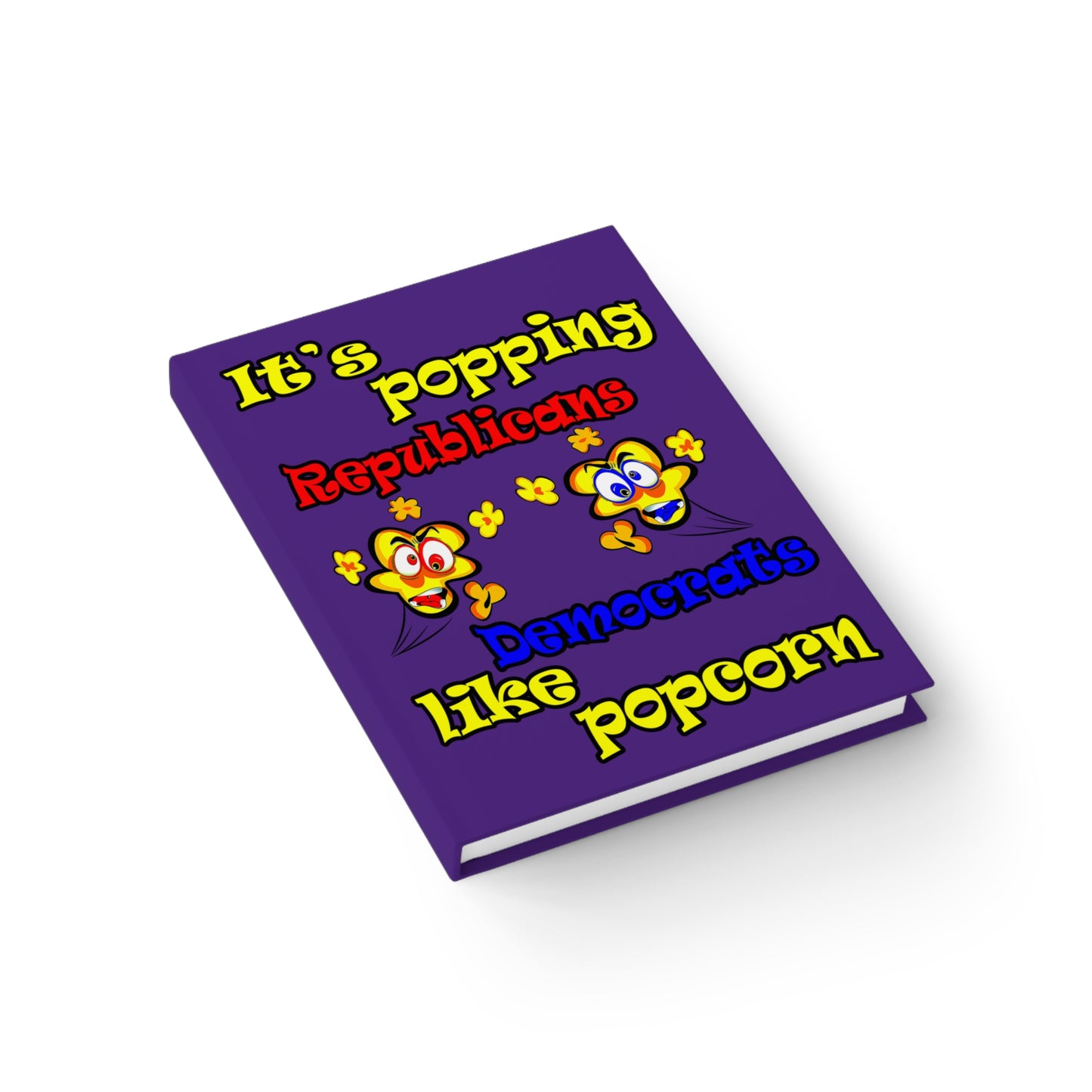 popping like popcorn - journal-lined (purple)