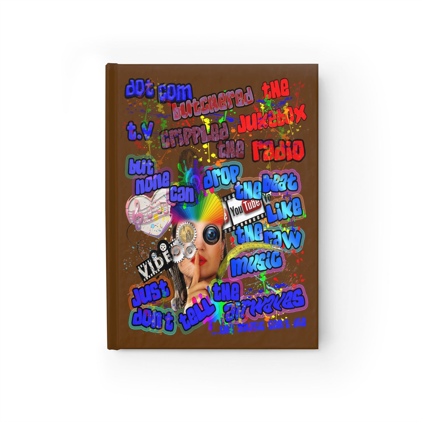 drop the beat - journal-blank (brown)