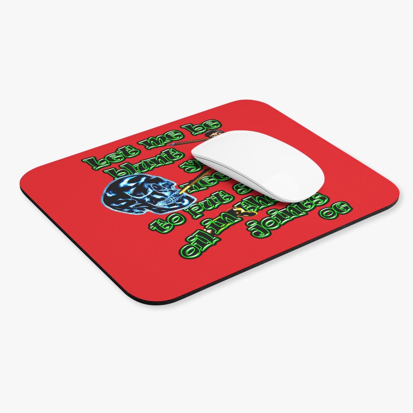og - Mouse Pad (Rectangle) (red)