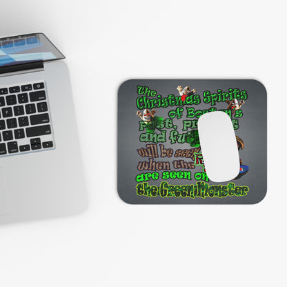 christmas spirits of boston - Mouse Pad (Rectangle) (grey-light grey)