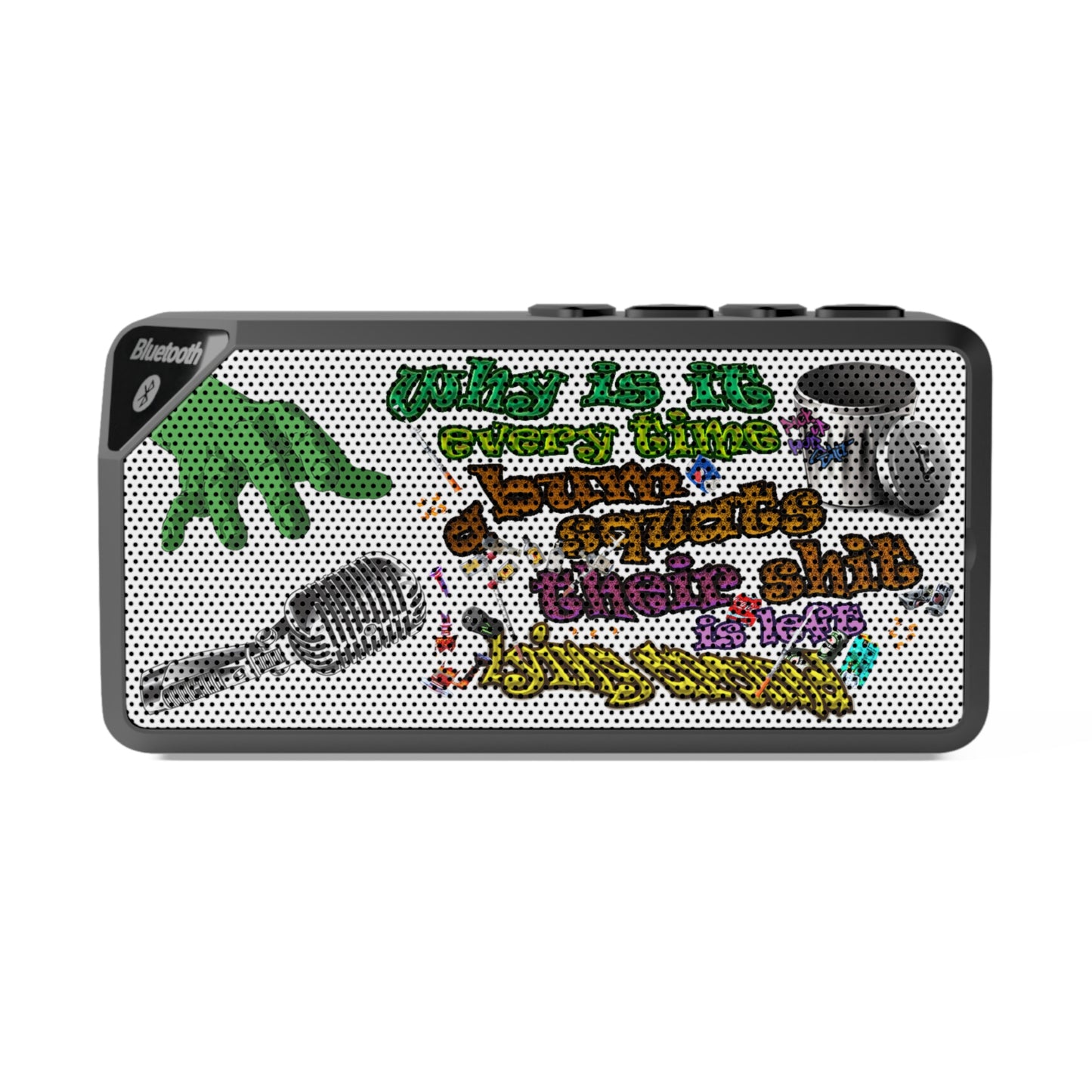 the bum's shit - Jabba Bluetooth Speaker (white)