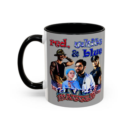 rw&b lives matter - Accent Mug (light grey)