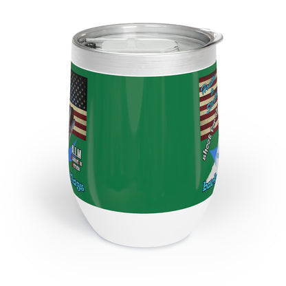 shoot for the stars - Chill Wine Tumbler (dark green)