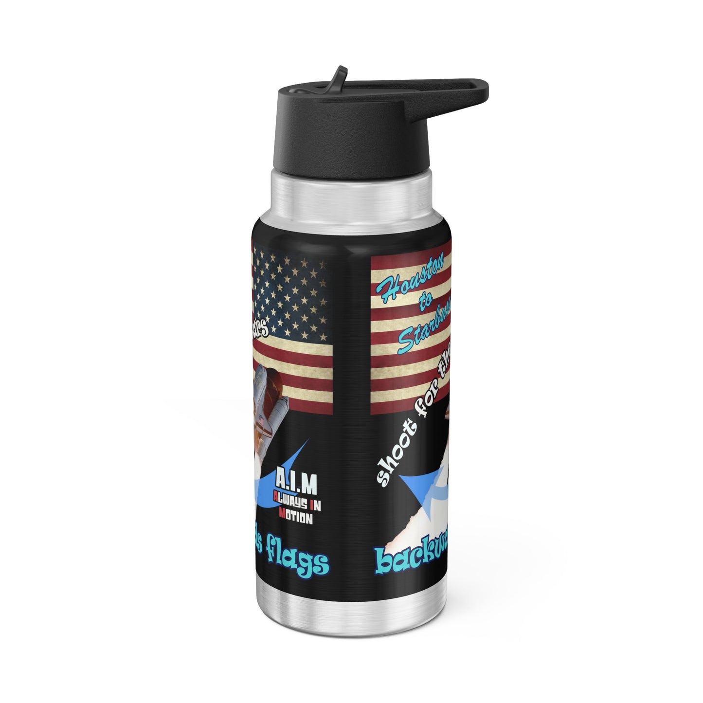 shoot for the stars - Gator Tumbler, 32oz (black)
