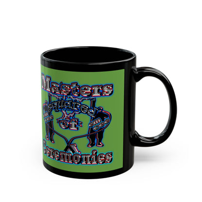 em cee squared - Black Mug (green)