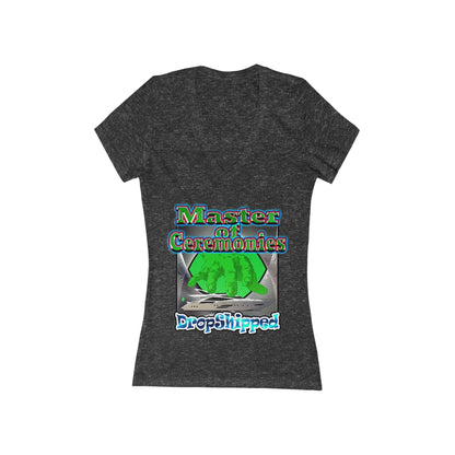 logo - Women's Jersey Short Sleeve Deep V-Neck Tee