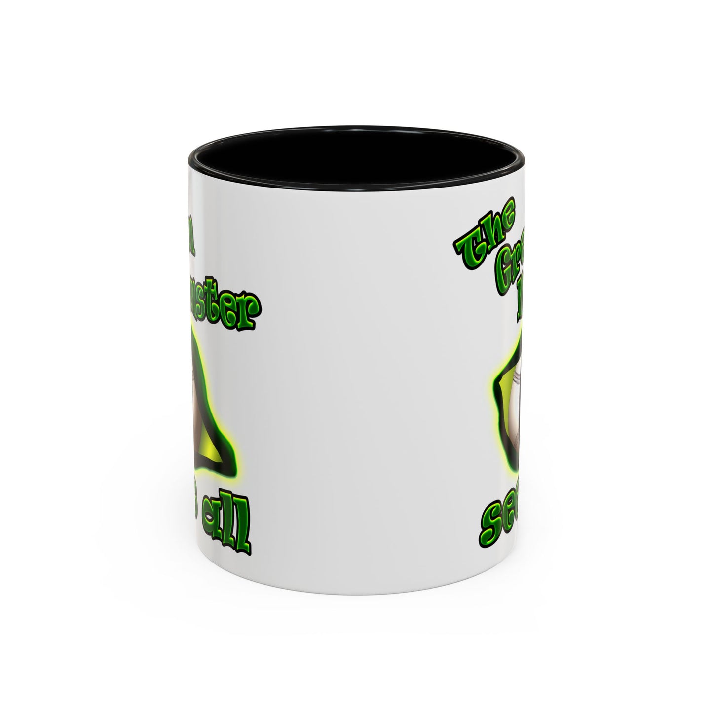 green monster - Accent Mug (white)