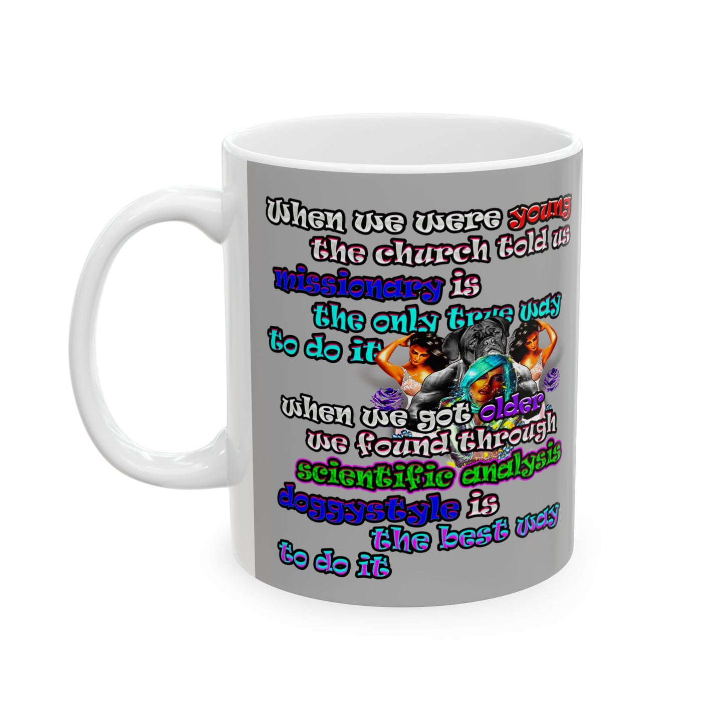 doggystyle - White Mug (light grey)